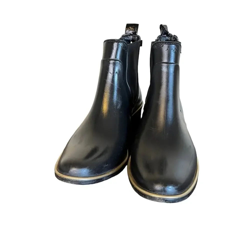 KATE SPADE Women's Black Star Rain Chukka Chelsea Boots Size 6‎